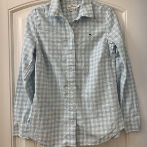 Vineyard Vines Plaid Button Up, Size USA 2